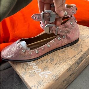 Pink Studded Women's Shoes